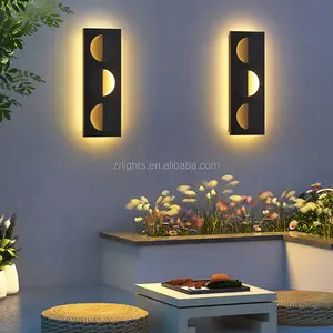 עיצוב מודרני אמנותי קיר חיצוני אורות קישוט קיר הוביל מנורות מנורת סקונצ 'ה פנס תאורת גן חיצונית