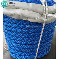 Corde Danline PP haute densité à 8 brins, corde d'amarrage marine en polypropylène monofilament blanc, corde statique en nylon pour bateaux et navires
