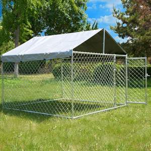 กรงสุนัขวิ่งขนาดใหญ่10x10x6กรงเหล็ก - Product Image 5