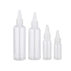 Botella Aplicadora de Plástico Transparente Vacía de 50 ml, 100 ml, 150 ml, 200 ml, Envase Cosmético Recargable - Product Image 1