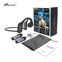 Chargeur rapide ALOVA Mp3 32G Écouteurs Bluetooth Ouverts sans fil Étanches pour la natation Casque à conduction osseuse