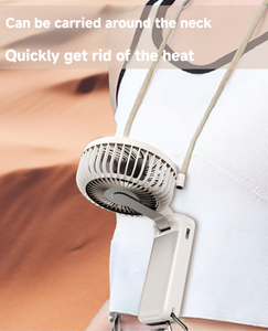 Ventilador portátil de alta velocidad, mini ventilador portátil, batería recargable de 1200 mAh, carga rápida USB-C, ventilador para oficina, viajes, hogar - Product Image 4