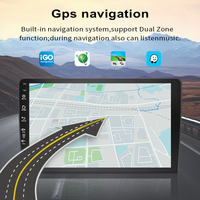 Système GPS de voiture portable Android avec écran tactile 2Din 9/10 pouces, CarPlay sans fil, compatibilité universelle, caméra avant/arrière, fonction stéréo