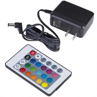 Lampu Sorot LED Remote RGB Pengubah Warna 5W Plastik Isi Ulang Lampu LED Meja Pilar Lantai untuk Ruang Tamu