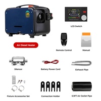 Calentador de aire diésel de 8KW, 12 y 24V, 110V/240V, calentador de aire para estacionamiento de automóviles diésel, interruptor LCD todo en uno, versión clásica