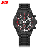 Meilleures ventes Montres-bracelets analogiques de luxe en acier inoxydable 44mm Verre Style simple À la mode pour les affaires Vente en gros Quartz SEIKO