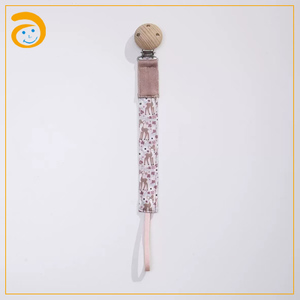 Chaîne de <span class=keywords><strong>sucette</strong></span> anti-perte multicolore pour bébé, nouvelle <span class=keywords><strong>sucette</strong></span> en coton sécurisée avec clip en bois, articles pour bébé - Product Image 5