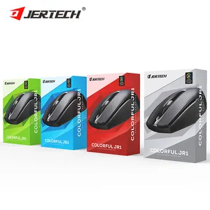 Оптовая продажа, дешевая 3D оптическая мышь Jertech JR1, USB-ресивер, мышь для геймеров, Офисная Ультралегкая беспроводная компьютерная мышь для компьютера