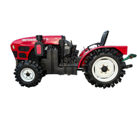 Traktor YTO 70HP 4WD dengan Mesin dan Gearbox Yangdong, Diesel Common Rail Tekanan Tinggi untuk Pertanian Kebun dan Sawah