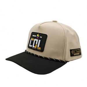 Baseball Hat Custom Rubber Patch 5 Panel a <b>Frame</b> Baseball Cap - Product Image 2