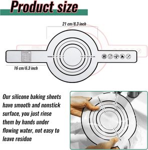 Más Vendido 2024: Tapete de Silicona para Hornear Pan en Horno Holandés con Asas Largas y Correa, Revestimiento de Silicona para Horno Holandés - Product Image 4