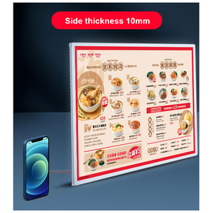 Kotak lampu iklan ultra-tipis kecerahan tinggi kotak lampu Led papan <span class=keywords><strong>Menu</strong></span> kotak lampu terpasang di dinding untuk pajangan - Product Image 3