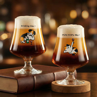 Verre à brandy de luxe, verre à cognac, verre à whisky, verre à dégustation, verre à pied court pour bar et usage domestique