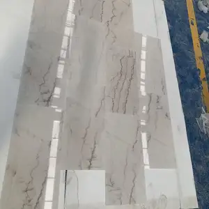 SHIHUI Chinese White Marble Tile Factory Price Natural White Marble Floor Tile Polished Guangxi White Marble With Grey Veins