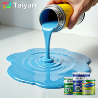 Peinture époxy auto-nivelante sans solvant de haute qualité, sable coloré, peinture de sol époxy, sable coloré, revêtement de sol en sable époxy pour sols en béton