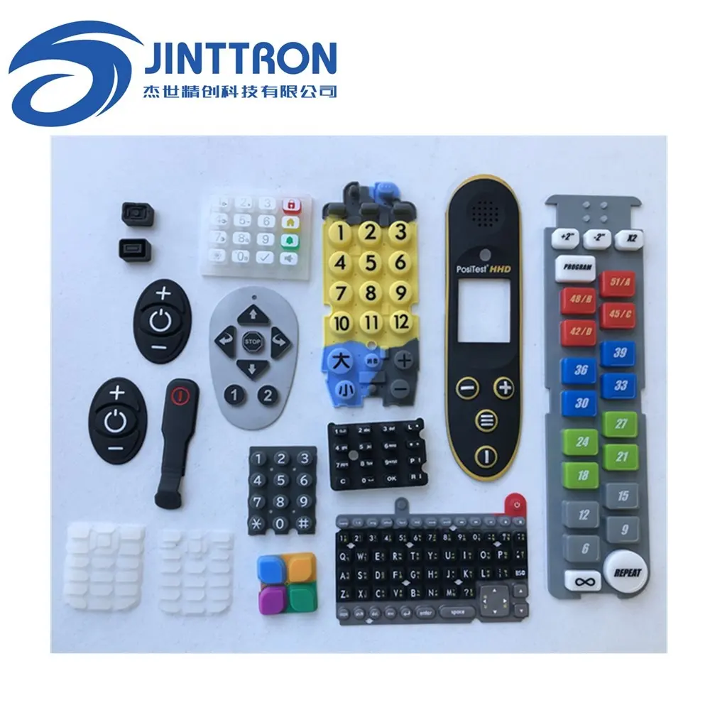 Electronic Rubber Conductive Silicone Button Keypad for program equipment remote control