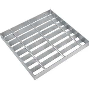 Stainless steel grating serrated road platform drainage grate heavy duty galvanized steel grating sheet from china factory