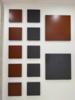 Carreaux de sol et de mur intérieurs modernes rouges rustiques pour hôtel, centre commercial, appartement, école - Carreaux en porcelaine de qualité supérieure 600x600mm antidérapants