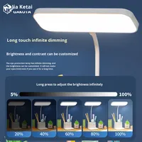 Lampe de lecture de bureau moderne, protection des yeux, réglable, commande tactile, lumière à intensité variable, porte-stylo pour chambre à coucher, salle d'étude, fonctionne sur batterie