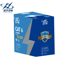 Cable de Red Gigabit UTP de 8 Núcleos OUFU OEM/ODM Cat5e Cat6 Cat6A Cat7, 300m, Núcleo de Cobre Libre de Oxígeno