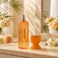 Poetry Time 250ml Grande Capacité Brume Corporelle de Luxe Arabe pour Femme Parfum Longue Durée Spray Parfum Tropical Fruité Doux Floral