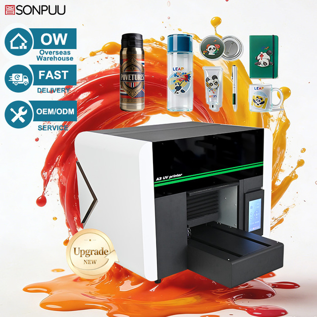 A3 SIZE UV Printer Small Business With I3200HD CCD for Acrylic Mobile Phone case Pen USB Printing Machine