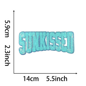 Parches Termoadhesivos con Lentejuelas y Letras Brillantes para Ropa, Bolsos, Jeans, Decoración DIY - Product Image 4