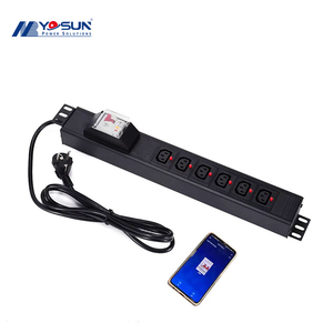 19 inch 1.5U 6 cách IEC C13 Hợp kim nhôm Wifi PDU cho Internet dữ liệu centre phòng máy tính - Product Image 1