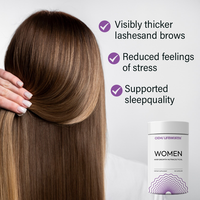 Capsules de croissance des cheveux LIFEWORTH pour femmes, compléments alimentaires pour des cheveux visiblement plus épais et une meilleure couverture du cuir chevelu
