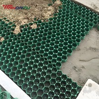 Système de grille de pavage perméable moderne en HDPE WDF de 48 mm pour allée de gravier, stabilisateur de sol pour stationnement, renforcement, plantation d'herbe