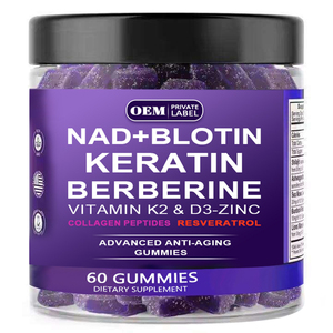 NAD + resverpregnant l Berberine Biotin sakızlı kollajen Keratin çinko vitamini <span class=keywords><strong>K2</strong></span> D3 takviyeleri yetişkinler için saç çivi hamile kadınlar için - Product Image 1