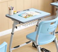 Mobilier scolaire moderne en métal : Ensemble bureau et chaise individuels pour élèves
