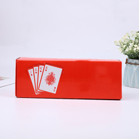 Haut de gamme écologique Portable cadeau cartes à jouer et cartes de poker PVC étanche Durable coins arrondis en gros