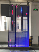 Écran LED transparent en maille pour intérieur P3.91-7.82, affichage LED en grille pour façade vitrée, vitrine de magasin, scène