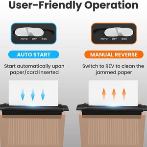 Electric <b>Paper</b> <b>Shredder</b> A4 Mini Strip Cut Office Home Use 604H - Product Image 3