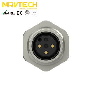 Automobielconnector voor M12, type 3/4/5-polig, IEC achterpaneelmontage, IP67, 4A, 250V, met kabel - Product Image 3