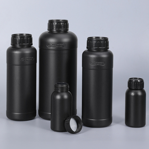 Bottiglia in Plastica Fluorurata Nera Rinforzata Anti-UV per Stoccaggio di Pesticidi Liquidi Agricoli - Product Image 2