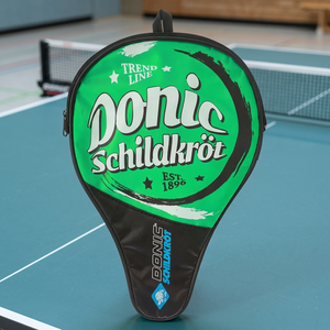 Housse en nylon tendance verte avec fermeture éclair pour raquette de tennis de table Donic, origine Allemagne - Product Image 2