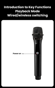 Enceinte Bluetooth Hi-Fi Rétro avec Basses Puissantes et Double Micro Sans Fil pour Karaoké Familial et Fêtes - Product Image 6