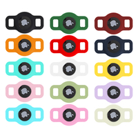 Noir Étanche Nylon Airtag Chien Collier Titulaire Anti-Perte GPS Tra De Protection Pet Collier Cas GPS Suivi Air Tag Couverture pour Chat