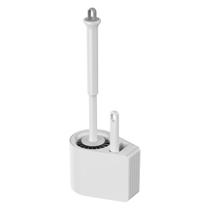 Support de brosse de toilette rectangulaire, sur pied ou mural, durable, écologique, avec rangement - Product Image 5