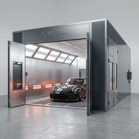 Four de peinture automobile électrique de luxe personnalisé 30 kW 220 V/380 V avec éclairage LED pour séchage de carrosserie 500-800 mm, taille sur mesure