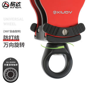 Xinda Double poulie universelle H8631THS avec anneau pivotant et corde anti-nœud pour équipement d'alpinisme et d'escalade - Product Image 3