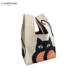 Túi tote móc len kiểu mới dành cho nữ, túi đeo vai, túi xách, túi hobo đan lỗ, chất liệu polyester, thời trang nữ, thời trang cho cô gái độc thân - Product Image 1