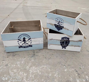 Casier <span class=keywords><strong>pour</strong></span> peintures à la maison, boîte en bois véritable, 3 boîtes - Product Image 5