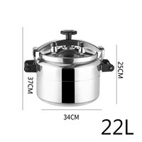 Autocuiseur en alliage d'aluminium Presse antidéflagrante Casserole à soupe Compatible avec le gaz Ustensiles de cuisine sous pression pour la maison