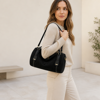 Sac à bandoulière cylindrique vintage en faux daim pour femme, style rétro, avec deux sangles réglables et fermeture éclair, idéal pour l'été, l'hiver et l'automne - Nouvelle collection à succès