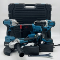 Ensemble de perceuse électrique sans fil portable Kit d'outils de meuleuse de batterie au lithium de l'usine chinoise OEM personnalisable pour un usage domestique