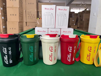 Tasse à café Portable de voyage en plein air, tasse à café en acier inoxydable multicolore de 380ml