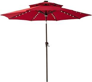 Material amigable impermeable 9 pies de largo de gran tamaño paraguas al aire libre restaurante paraguas para jardín - Product Image 1